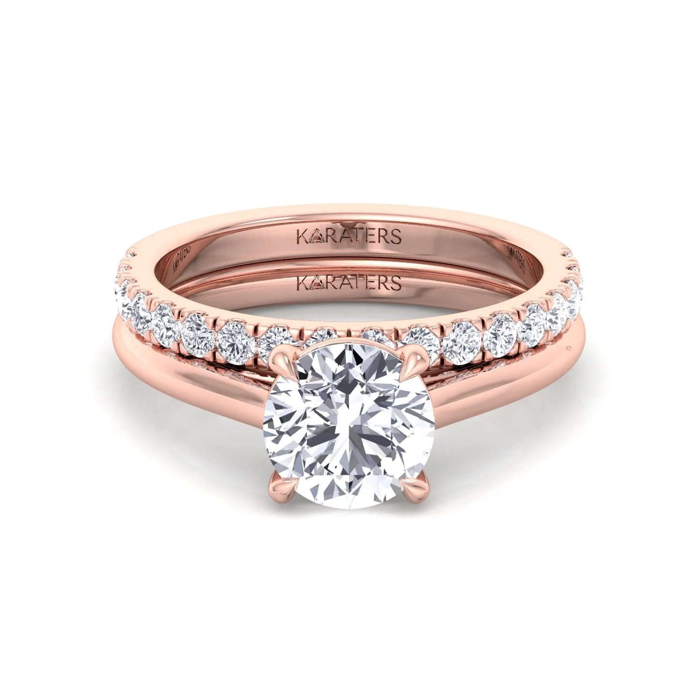 3.3CT Total Weight Lab Grown Diamond Wedding Set - Image 16