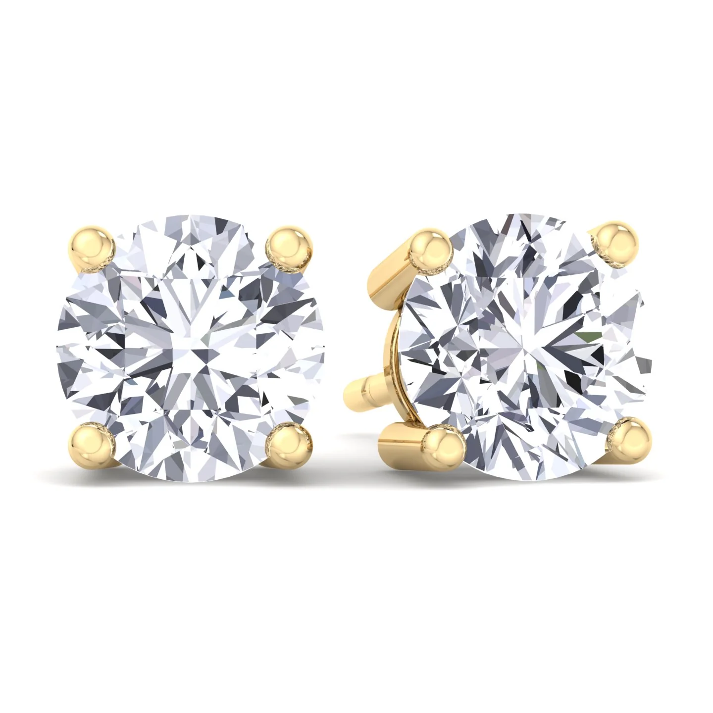 Round Cut  Lab-Grown Diamond Studs - Image 14