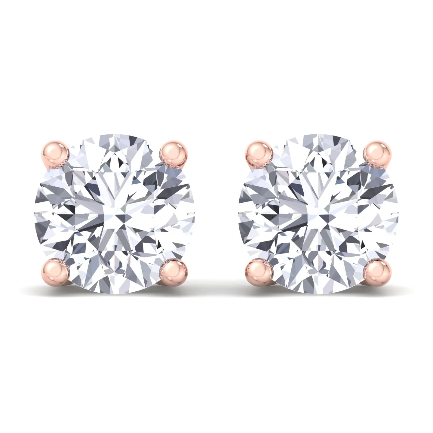 Round Cut  Lab-Grown Diamond Studs - Image 16