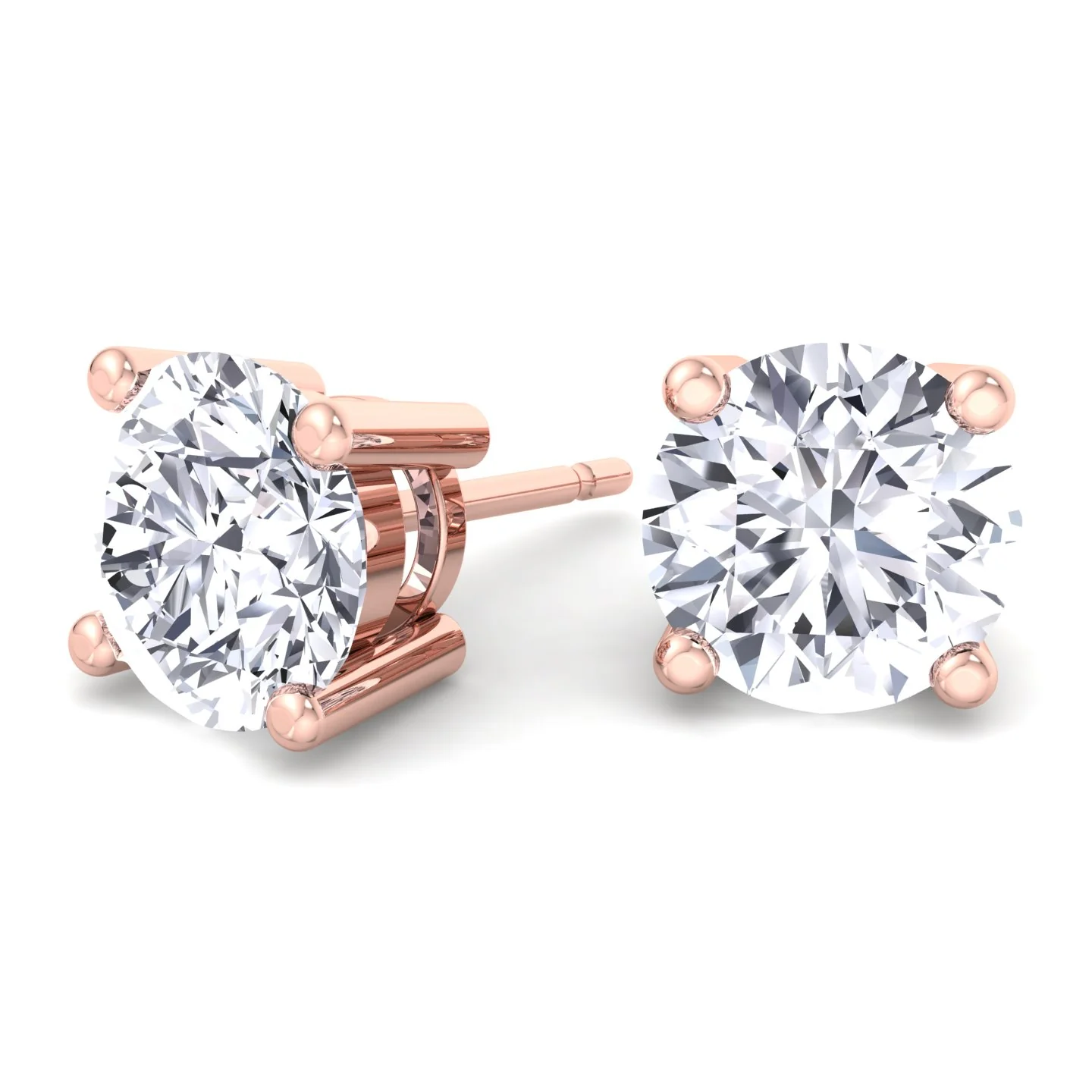 Round Cut  Lab-Grown Diamond Studs - Image 18