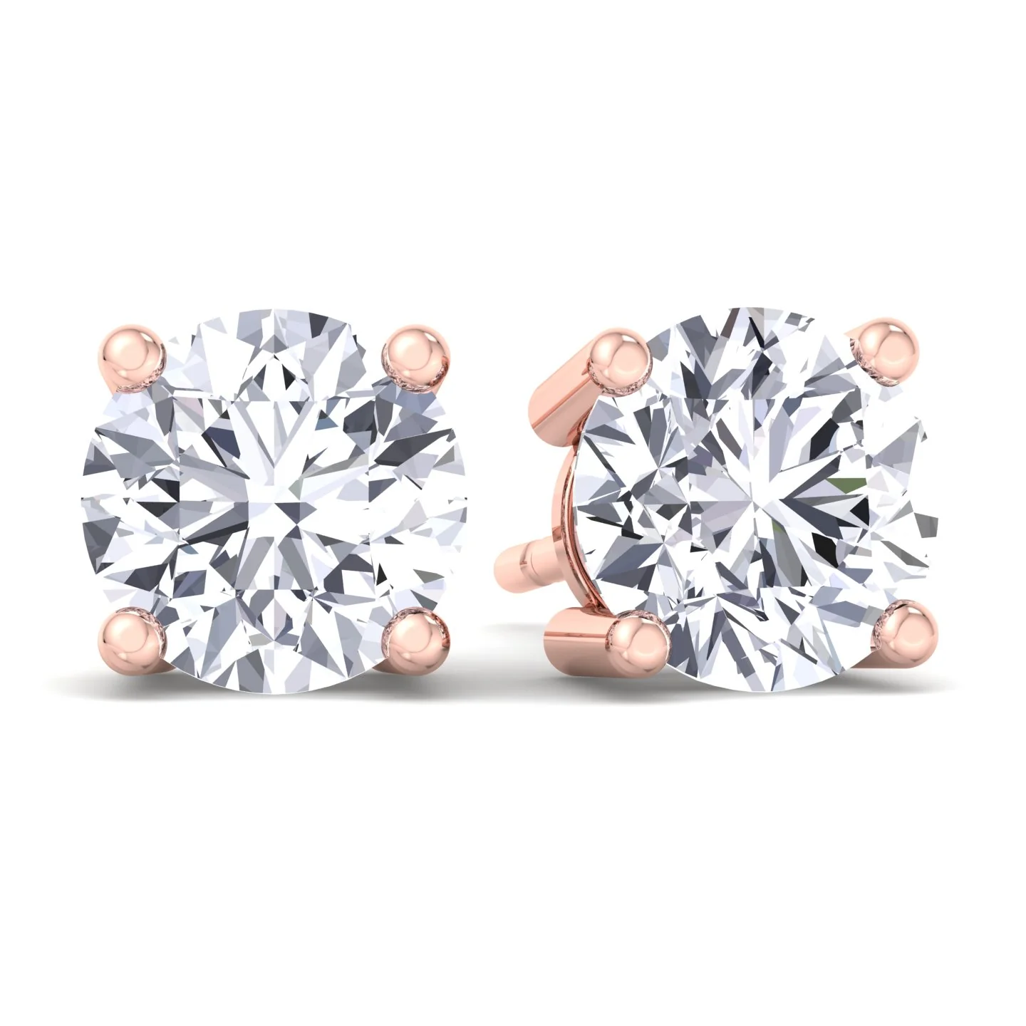 Round Cut  Lab-Grown Diamond Studs - Image 20