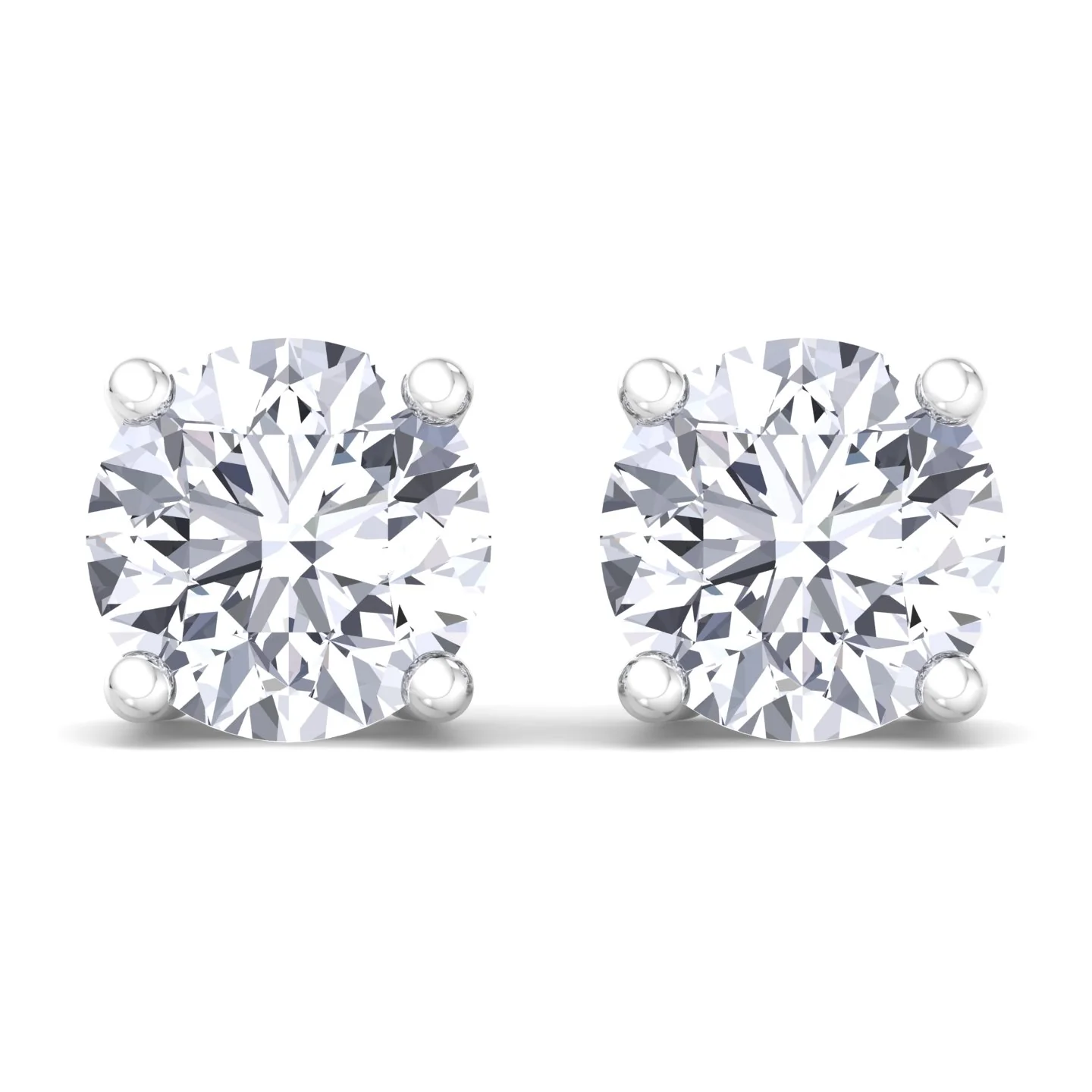 Round Cut  Lab-Grown Diamond Studs - Image 4
