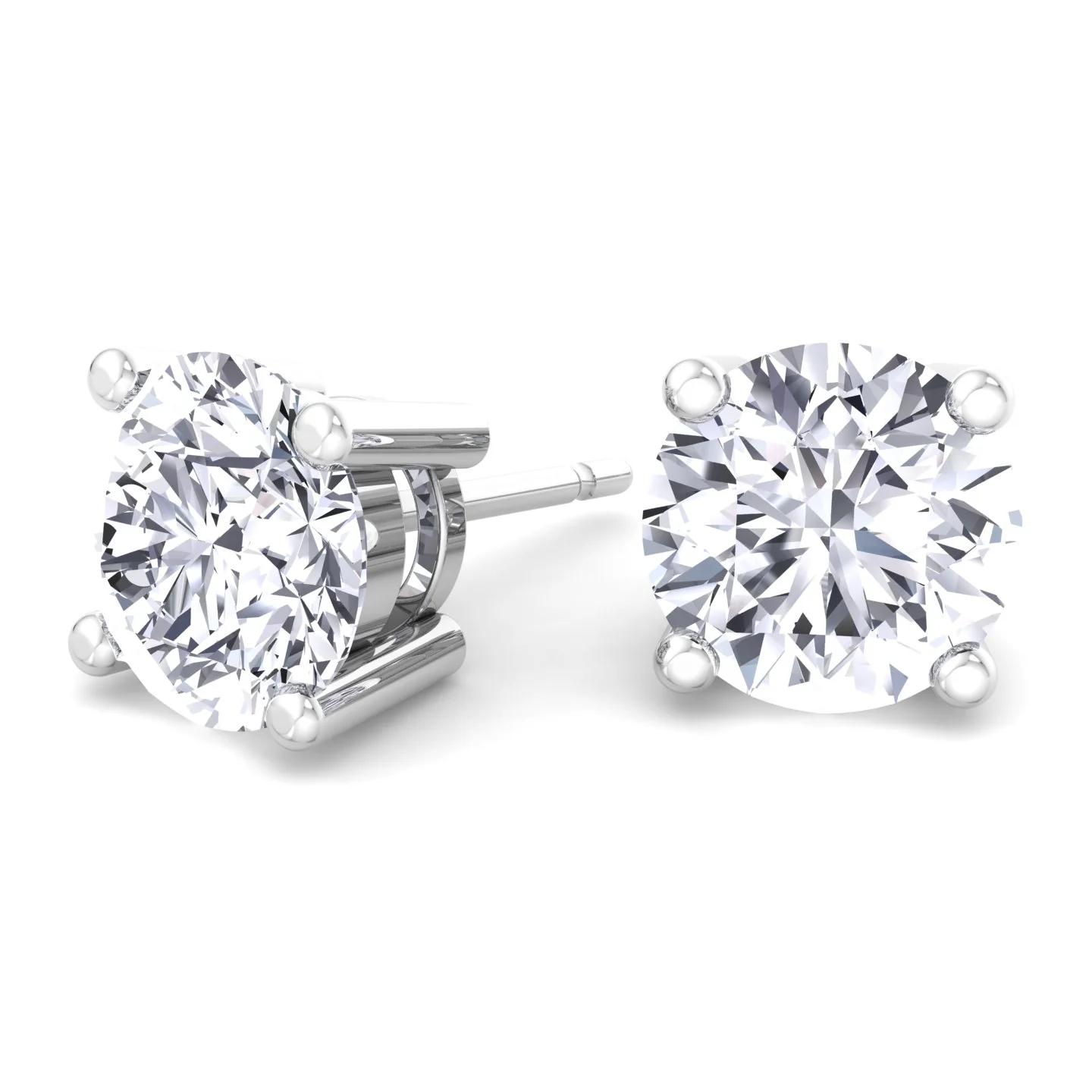 Round Cut  Lab-Grown Diamond Studs - Image 5