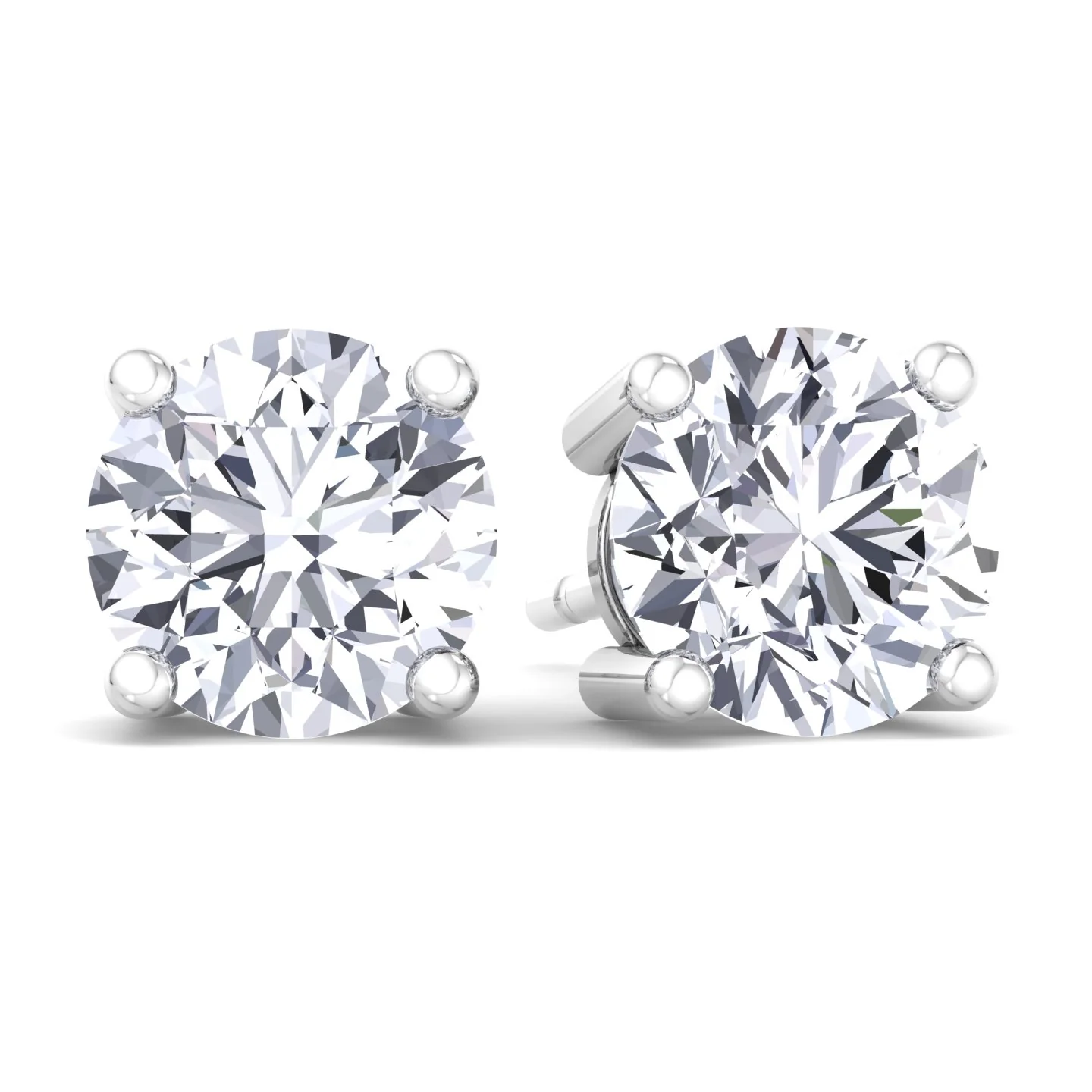 Round Cut  Lab-Grown Diamond Studs - Image 8